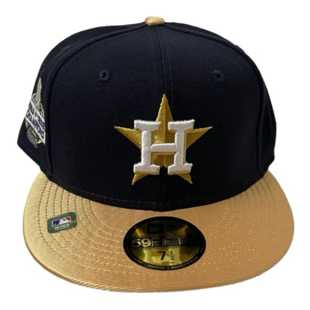 Brand New Houston Astros Gold Rush Championship New Era Cap 59FIFTY